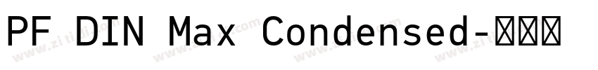 PF DIN Max Condensed字体转换